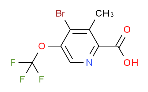 AM217698 | 1804615-16-4 | 4-Bromo-3-methyl-5-(trifluoromethoxy)pyridine-2-carboxylic acid