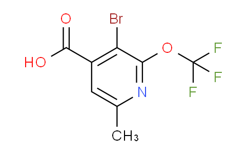 AM217699 | 1804572-51-7 | 3-Bromo-6-methyl-2-(trifluoromethoxy)pyridine-4-carboxylic acid