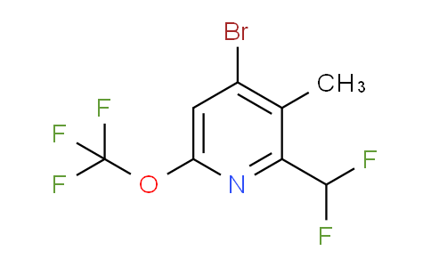 4-Bromo-2-(difluoromethyl)-3-methyl-6-(trifluoromethoxy)pyridine