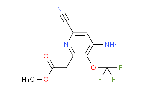 Methyl 4-amino-6-cyano-3-(trifluoromethoxy)pyridine-2-acetate