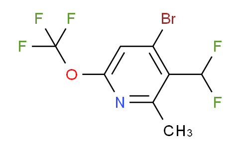 4-Bromo-3-(difluoromethyl)-2-methyl-6-(trifluoromethoxy)pyridine