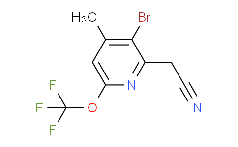 3-Bromo-4-methyl-6-(trifluoromethoxy)pyridine-2-acetonitrile