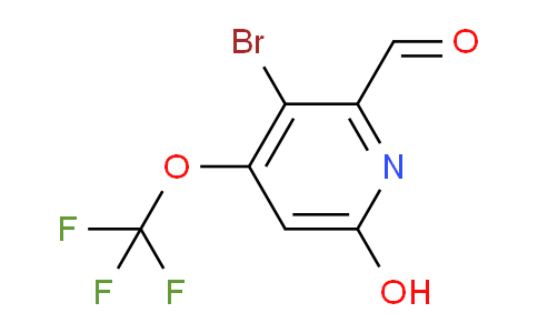 3-Bromo-6-hydroxy-4-(trifluoromethoxy)pyridine-2-carboxaldehyde