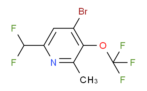 4-Bromo-6-(difluoromethyl)-2-methyl-3-(trifluoromethoxy)pyridine