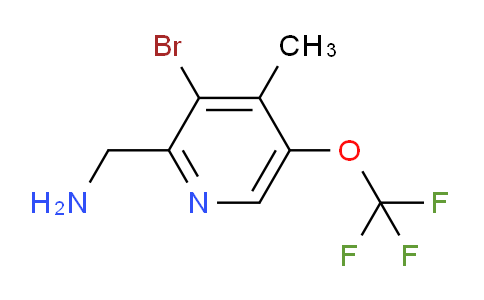 2-(Aminomethyl)-3-bromo-4-methyl-5-(trifluoromethoxy)pyridine