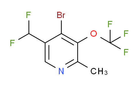 4-Bromo-5-(difluoromethyl)-2-methyl-3-(trifluoromethoxy)pyridine