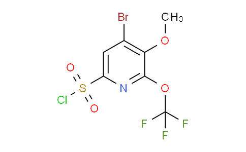 4-Bromo-3-methoxy-2-(trifluoromethoxy)pyridine-6-sulfonyl chloride