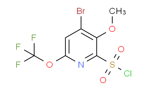 4-Bromo-3-methoxy-6-(trifluoromethoxy)pyridine-2-sulfonyl chloride
