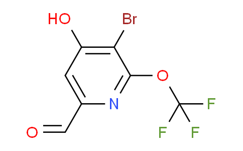 3-Bromo-4-hydroxy-2-(trifluoromethoxy)pyridine-6-carboxaldehyde