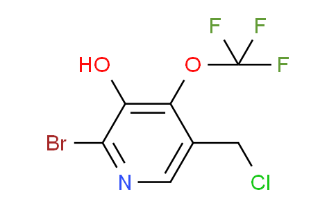 2-Bromo-5-(chloromethyl)-3-hydroxy-4-(trifluoromethoxy)pyridine