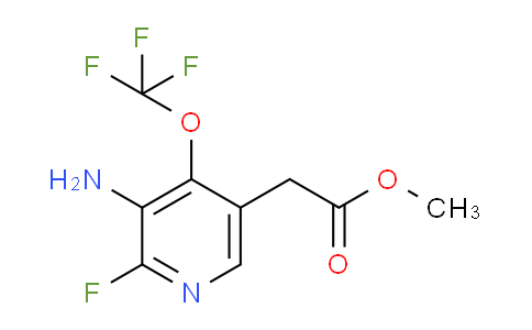 Methyl 3-amino-2-fluoro-4-(trifluoromethoxy)pyridine-5-acetate
