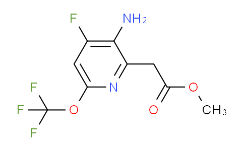 Methyl 3-amino-4-fluoro-6-(trifluoromethoxy)pyridine-2-acetate