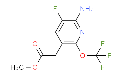 Methyl 2-amino-3-fluoro-6-(trifluoromethoxy)pyridine-5-acetate