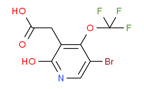 5-Bromo-2-hydroxy-4-(trifluoromethoxy)pyridine-3-acetic acid