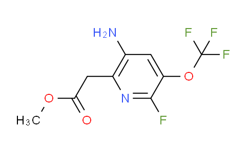 Methyl 5-amino-2-fluoro-3-(trifluoromethoxy)pyridine-6-acetate