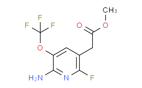 Methyl 2-amino-6-fluoro-3-(trifluoromethoxy)pyridine-5-acetate