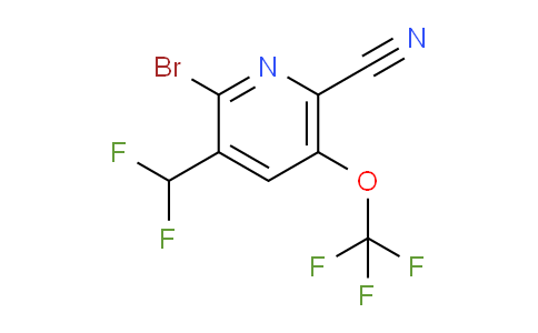 AM218092 | 1806103-51-4 | 2-Bromo-6-cyano-3-(difluoromethyl)-5-(trifluoromethoxy)pyridine