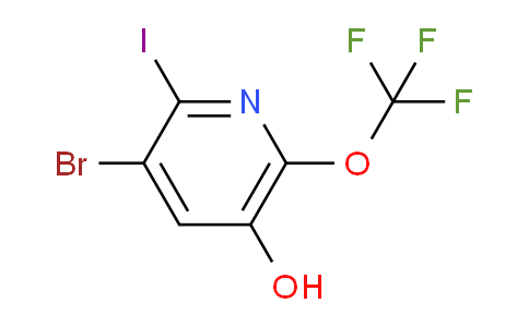 3-Bromo-5-hydroxy-2-iodo-6-(trifluoromethoxy)pyridine