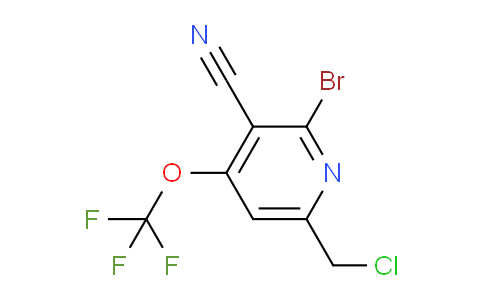 2-Bromo-6-(chloromethyl)-3-cyano-4-(trifluoromethoxy)pyridine