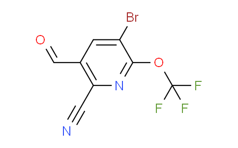 3-Bromo-6-cyano-2-(trifluoromethoxy)pyridine-5-carboxaldehyde