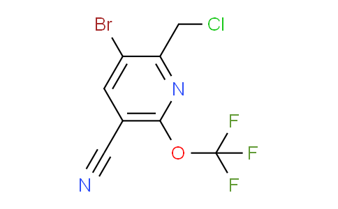 3-Bromo-2-(chloromethyl)-5-cyano-6-(trifluoromethoxy)pyridine