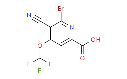 2-Bromo-3-cyano-4-(trifluoromethoxy)pyridine-6-carboxylic acid