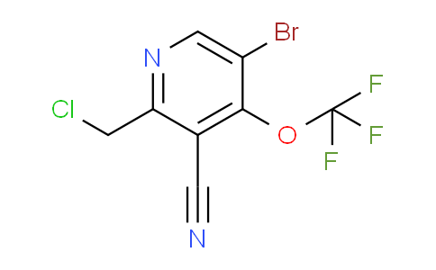 5-Bromo-2-(chloromethyl)-3-cyano-4-(trifluoromethoxy)pyridine