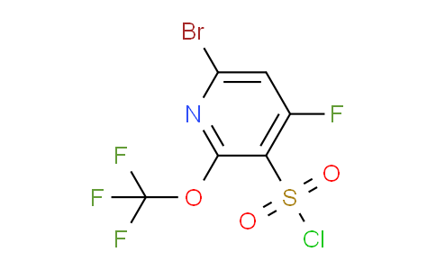 6-Bromo-4-fluoro-2-(trifluoromethoxy)pyridine-3-sulfonyl chloride