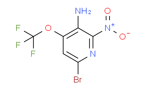 3-Amino-6-bromo-2-nitro-4-(trifluoromethoxy)pyridine