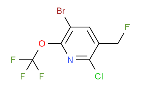5-Bromo-2-chloro-3-(fluoromethyl)-6-(trifluoromethoxy)pyridine