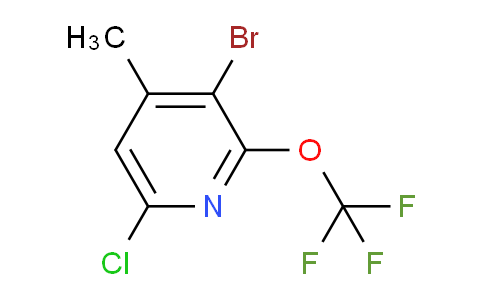 3-Bromo-6-chloro-4-methyl-2-(trifluoromethoxy)pyridine