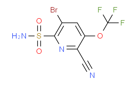 5-Bromo-2-cyano-3-(trifluoromethoxy)pyridine-6-sulfonamide