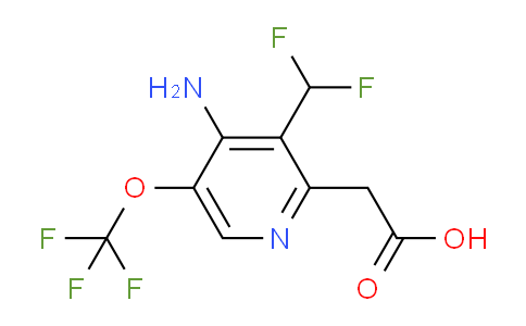 4-Amino-3-(difluoromethyl)-5-(trifluoromethoxy)pyridine-2-acetic acid