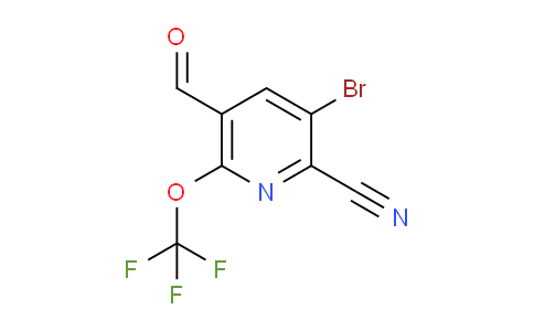 AM218401 | 1804393-74-5 | 3-Bromo-2-cyano-6-(trifluoromethoxy)pyridine-5-carboxaldehyde