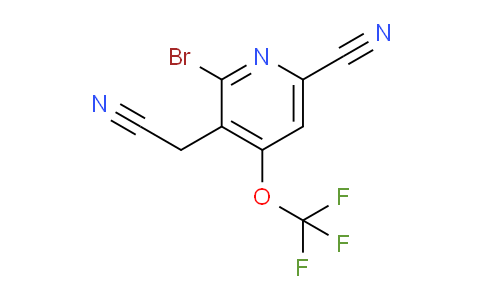 2-Bromo-6-cyano-4-(trifluoromethoxy)pyridine-3-acetonitrile