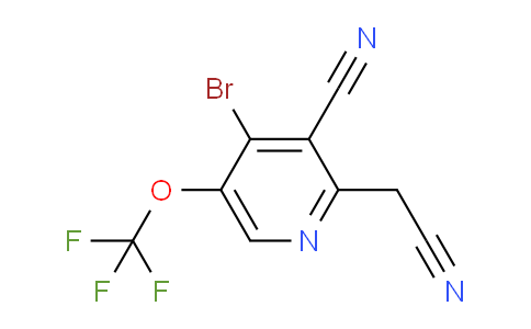4-Bromo-3-cyano-5-(trifluoromethoxy)pyridine-2-acetonitrile