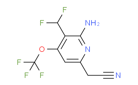 2-Amino-3-(difluoromethyl)-4-(trifluoromethoxy)pyridine-6-acetonitrile