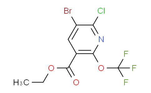 Ethyl 3-bromo-2-chloro-6-(trifluoromethoxy)pyridine-5-carboxylate