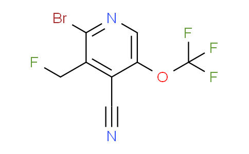 2-Bromo-4-cyano-3-(fluoromethyl)-5-(trifluoromethoxy)pyridine