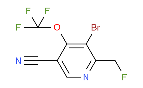 3-Bromo-5-cyano-2-(fluoromethyl)-4-(trifluoromethoxy)pyridine