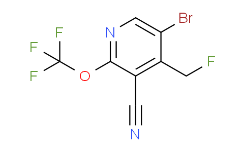 5-Bromo-3-cyano-4-(fluoromethyl)-2-(trifluoromethoxy)pyridine