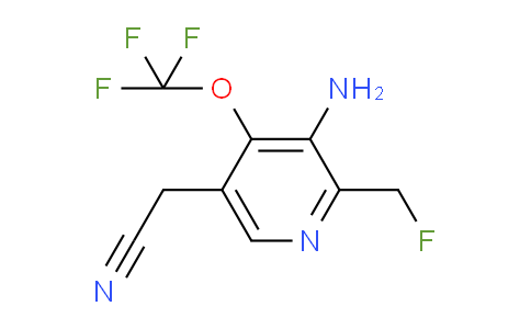 3-Amino-2-(fluoromethyl)-4-(trifluoromethoxy)pyridine-5-acetonitrile