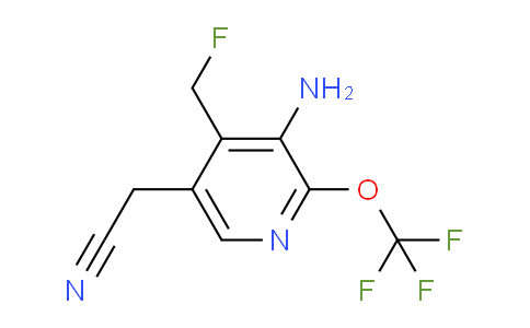 3-Amino-4-(fluoromethyl)-2-(trifluoromethoxy)pyridine-5-acetonitrile