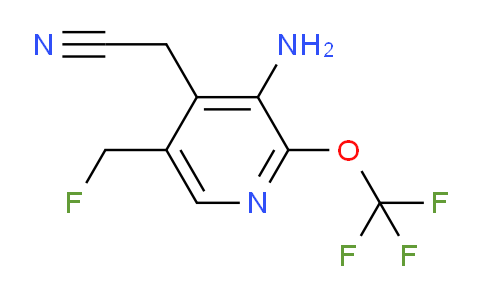 3-Amino-5-(fluoromethyl)-2-(trifluoromethoxy)pyridine-4-acetonitrile