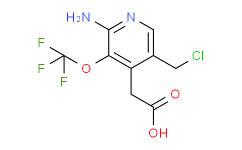 2-Amino-5-(chloromethyl)-3-(trifluoromethoxy)pyridine-4-acetic acid