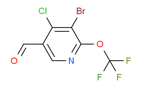 3-Bromo-4-chloro-2-(trifluoromethoxy)pyridine-5-carboxaldehyde