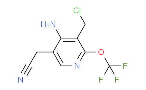 4-Amino-3-(chloromethyl)-2-(trifluoromethoxy)pyridine-5-acetonitrile