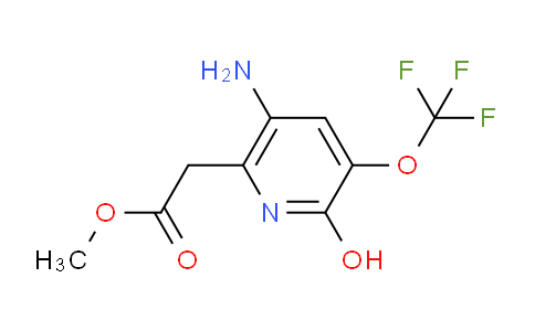 Methyl 5-amino-2-hydroxy-3-(trifluoromethoxy)pyridine-6-acetate