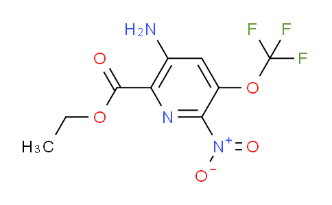 Ethyl 5-amino-2-nitro-3-(trifluoromethoxy)pyridine-6-carboxylate