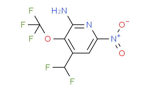2-Amino-4-(difluoromethyl)-6-nitro-3-(trifluoromethoxy)pyridine